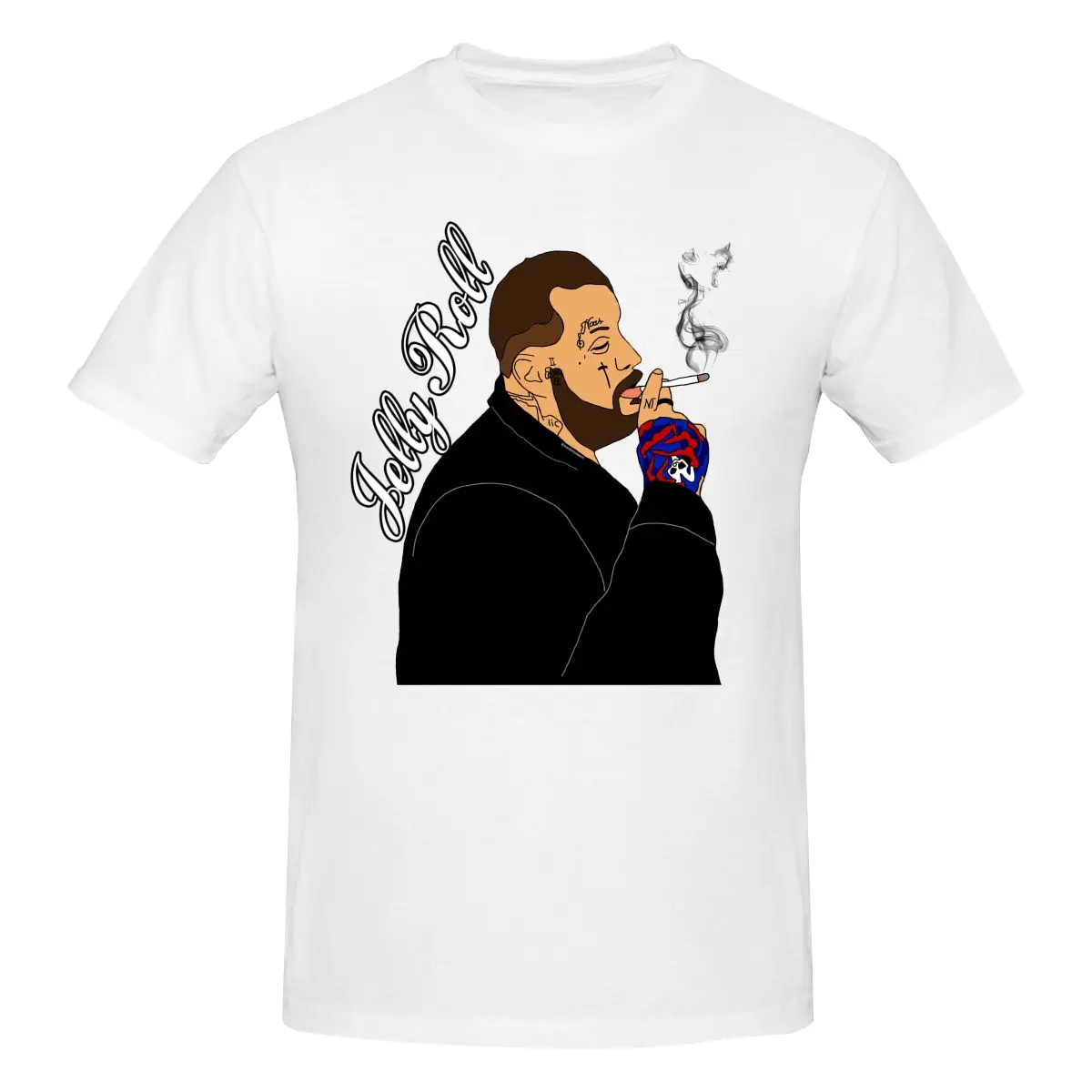 

Классическая хлопковая футболка унисекс Jelly Roll для мужчин и женщин, Классическая футболка