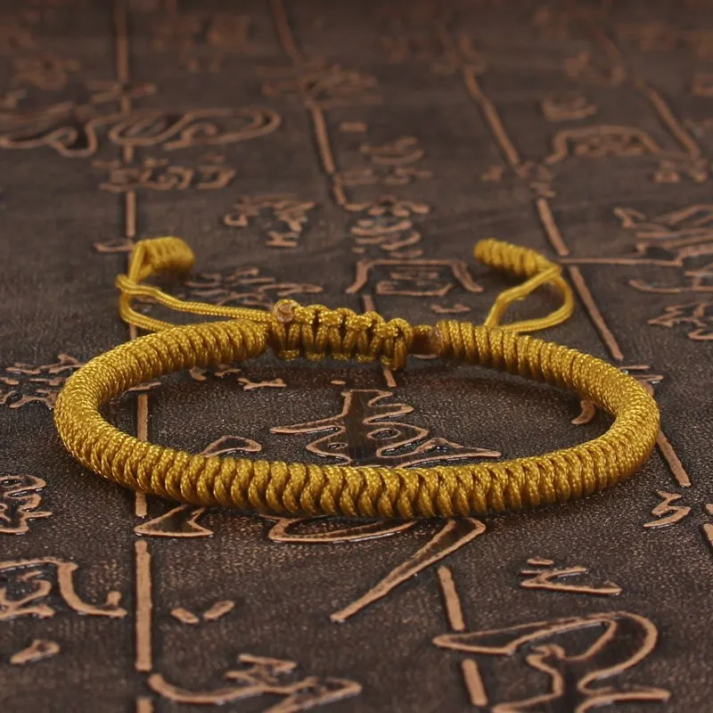 Tibetan Buddhist Bracelet Lucky Handmade Braided Adjustable King Kong Knot Red Thread Charm Bracelets for Women Men Couple Lover - afbeelding 1