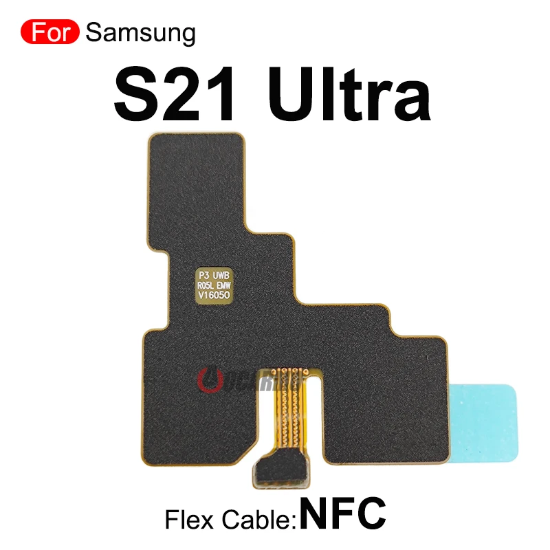 لسامسونج غالاكسي S21 زائد S21 + الترا مكبر الصوت هوائي الإشارة اللوحة الأم NFC مع سماعة الأذن غطاء الصفائح المعدنية إصلاح أجزاء