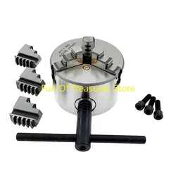 1Set K11 80 3-Jaw Lathe Chuck Manual Self-Centering Metal K11-80 Lathe Chuck With Jaws Turning Machine Tools Accessories