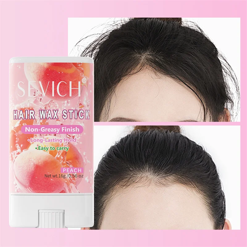 1 Buah Stik Lilin Rambut untuk Rambut Terbang dan Keriting, Rasa Buah, Stik Pomade Penata Rambut Portabel