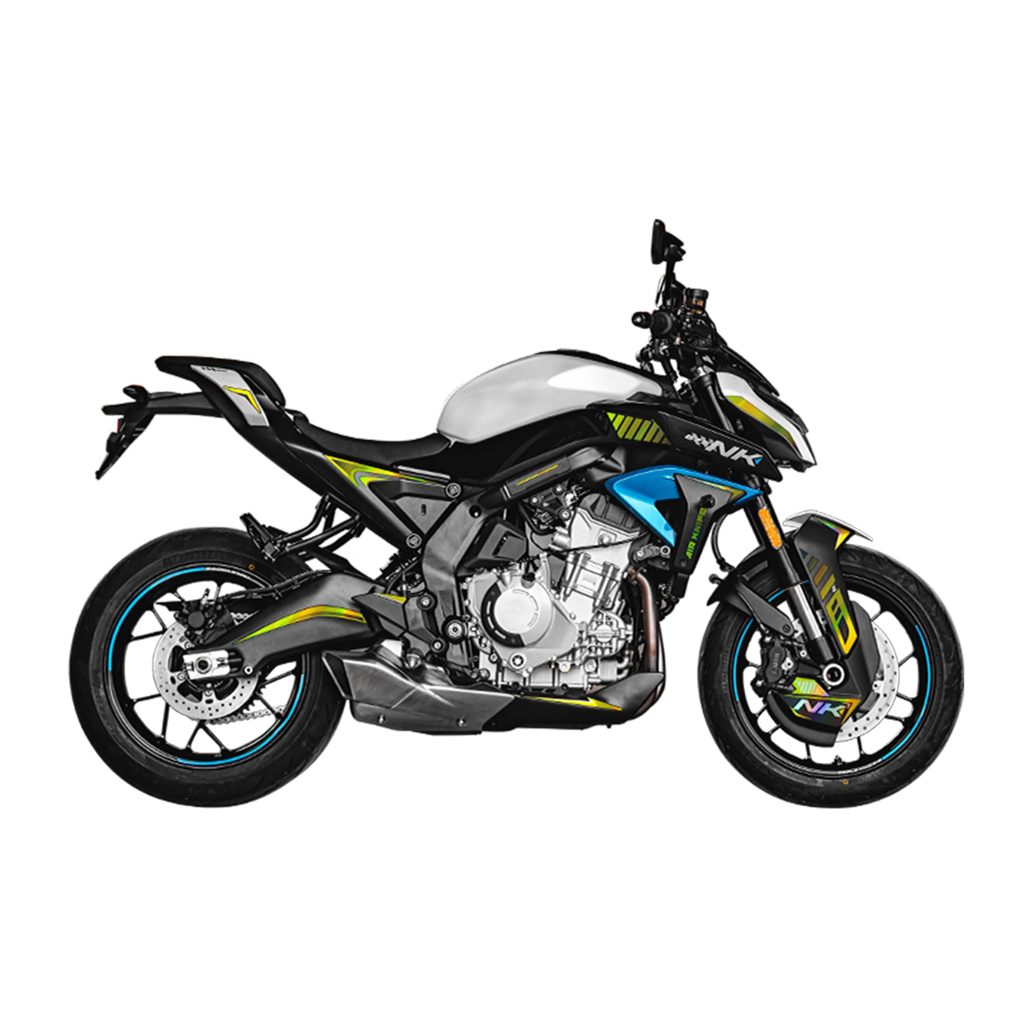 Motorcycle Laser Reflective Body Stickers Fuel Tank Guard Decals Compatible with 2025 CFMOTO 675NK Protection Bike Mod Parts