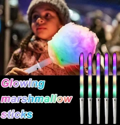 10/20/30 PCS 3 Modes 31.5cm Colorful LED Glow Sticks Cotton Candy Marshmallows Sticks LED Light Tubes Party Props Party Supply