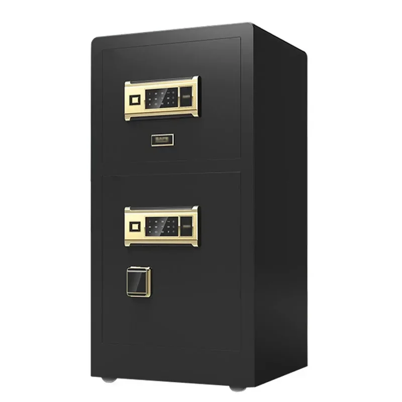 

1.2m Hight Safe Box Home Anti-theft Box Small Fingerprint Password Double Door Safe Office Hotel All-steel Safe Deposit Box