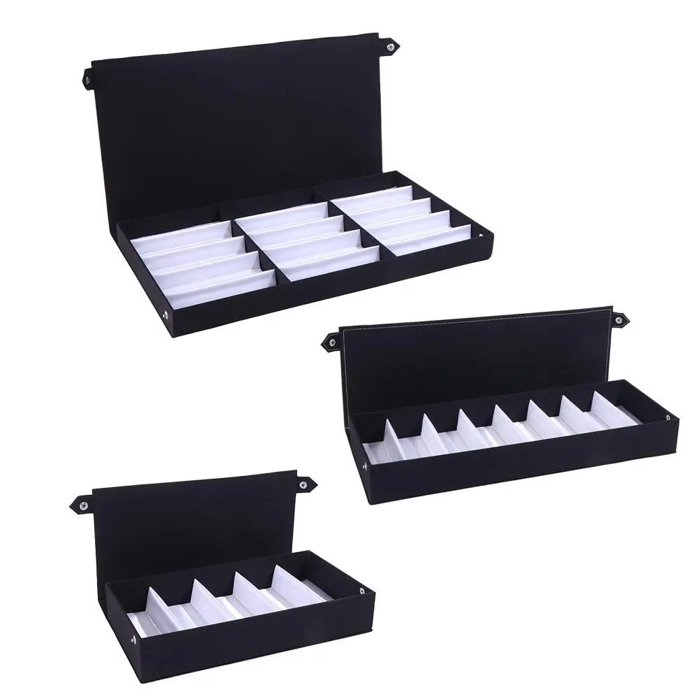 

Foldable 5/8/15 Slot PU Glasses Case Eyewear Holder Jewelry Organizer Sunglasses Box Grids Jewelry Display Box Hanging