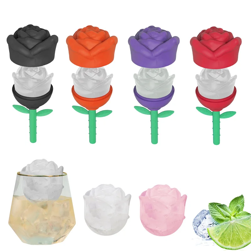 Bar Rose Flower Molds Slicone Ice Shape Silicone Fondant Perfumes Home Decorative Candles Scented Epoxy Resin