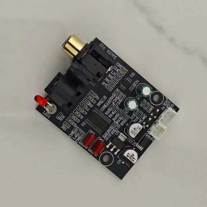 SOTAMIA Mini Audio Decoder DAC 24Bit 192K Coaxial Fiber Audio Decoding Stereo Output DC12V Power Supply For Power Amplifier