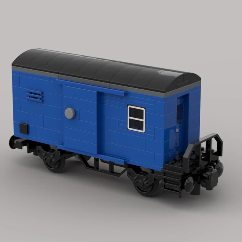 

MOC track construction train wagon,transport vehicle,building block train model,DIY children's toy,assembly gift, building block