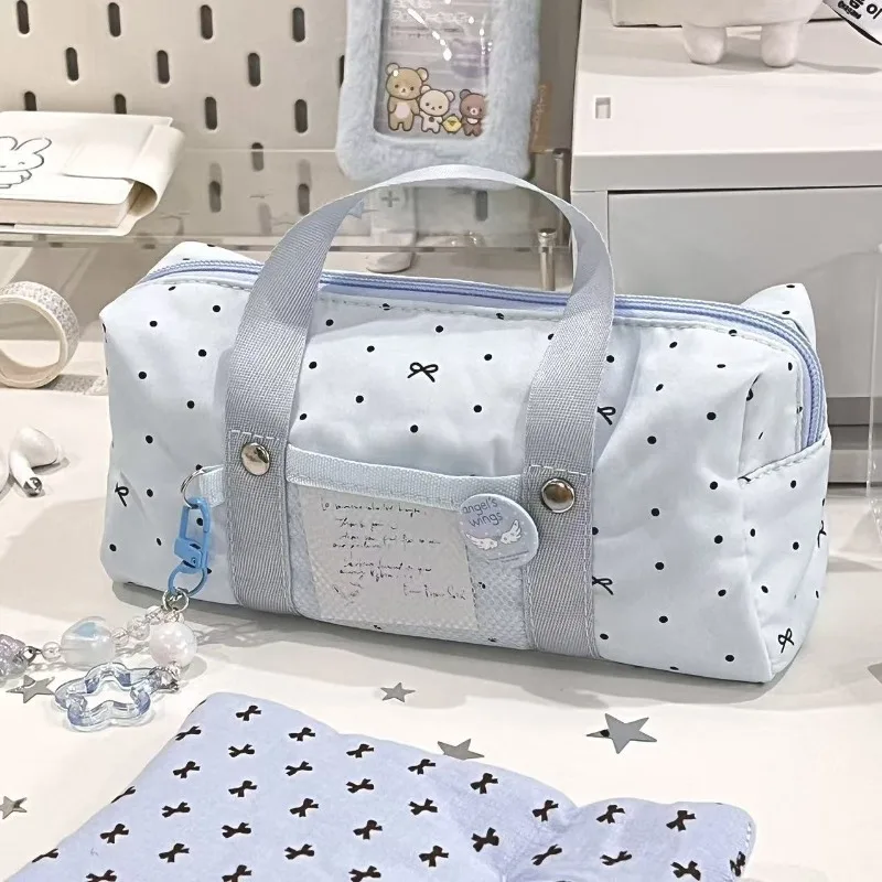 Blue Polka Dot Bow … - image