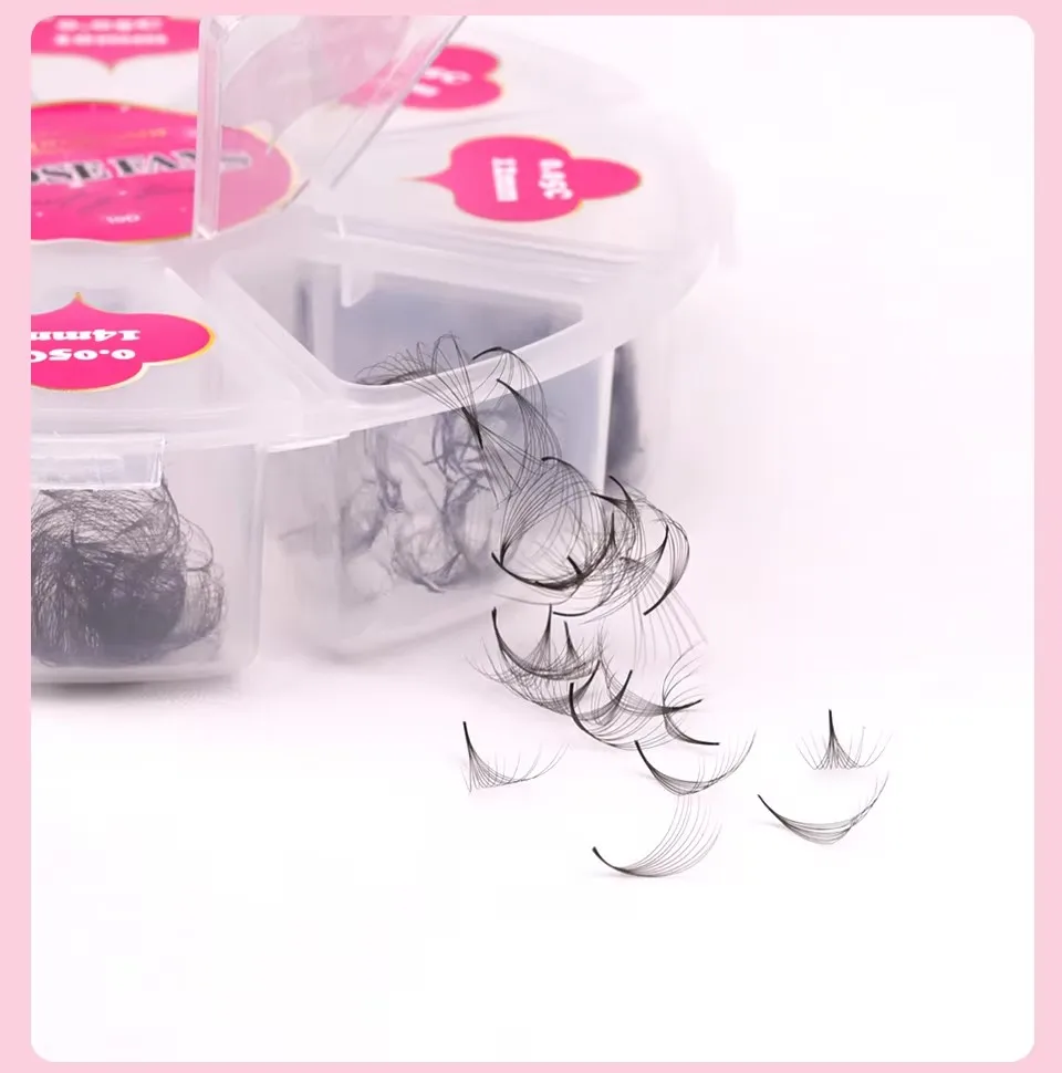 Lashprofessor Vorgefertigte Wimpernfächer mit Spitzer Basis, Dünner Stiel, Volumen-Fächer, Dünne Wurzeln, Schmaler Stiel, Wimpernverlängerungen, Russische Volumen-Fächer – Detail 18