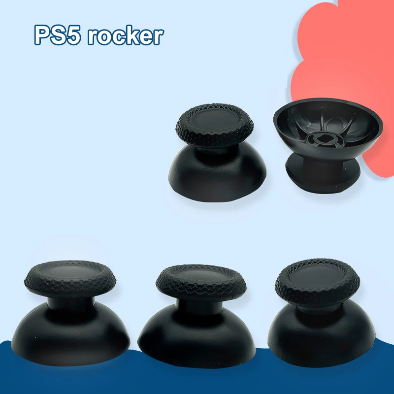 2Pcs/Set 3D Thumbstick Caps Analog Joystick For Sony PlayStation 5 PS5 Controller Thumb Stick Mushroom Game Head Replacement