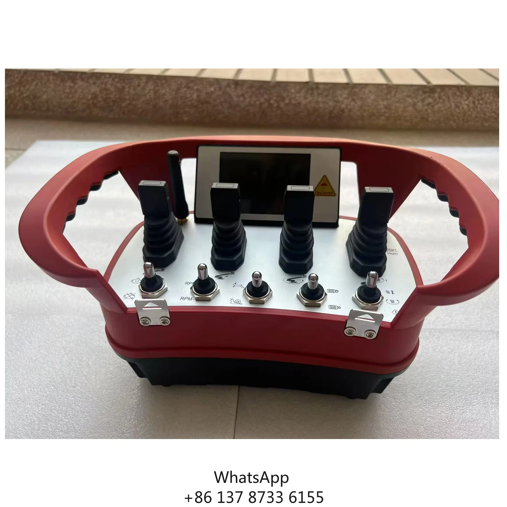 Crane Wireless Remote Control Electrical Control System Rechargeable Battery 100m Range High Strength Engineering Plastics