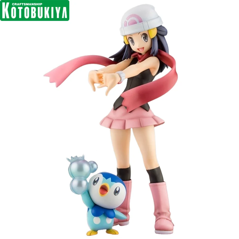 

In Stock Genuine Original KOTOBUKIYA Dawn & Piplup Pocket Monsters: Diamond&Pearl Action Anime Figure Collectible Dolls Ornament