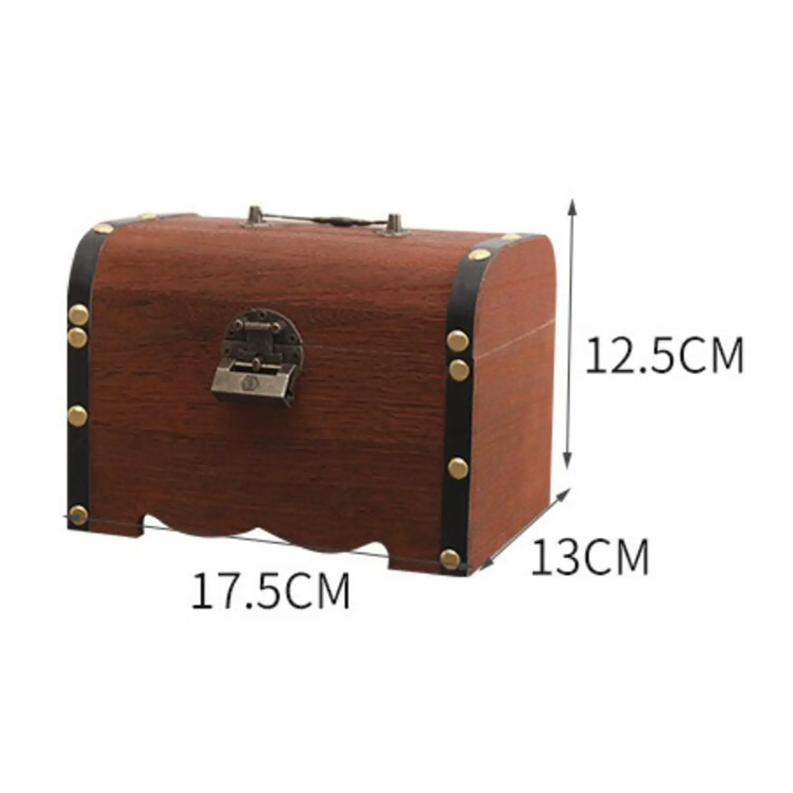 Wooden Piggy Bank with Lock Retro Style for Adults Gifts Wedding Souvenir