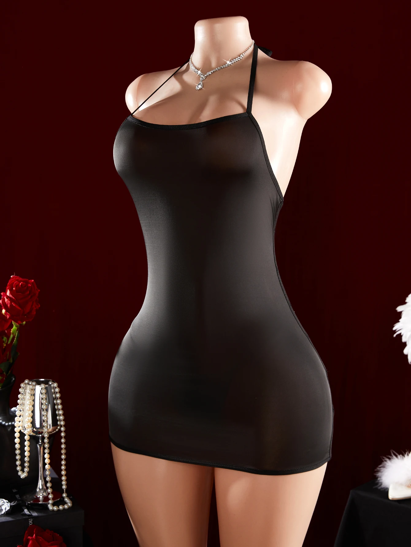 Hot Sexy Dress For Women Erotic Babydoll Underwear Black Transparent Nightdress Sissy Porn Costumes Sexiest Body Sexy Lingerie image 3