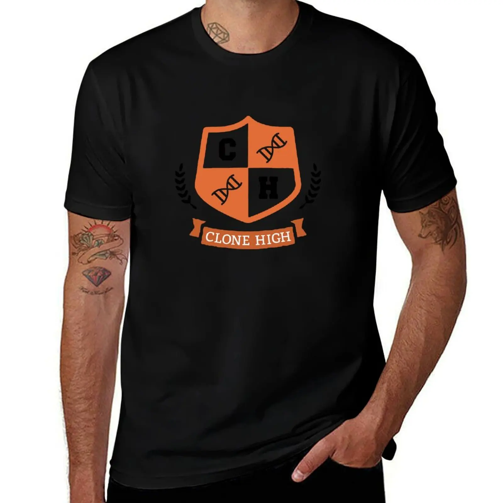 

Clone High crest T-Shirt Work Wear Simple Tee Shirt