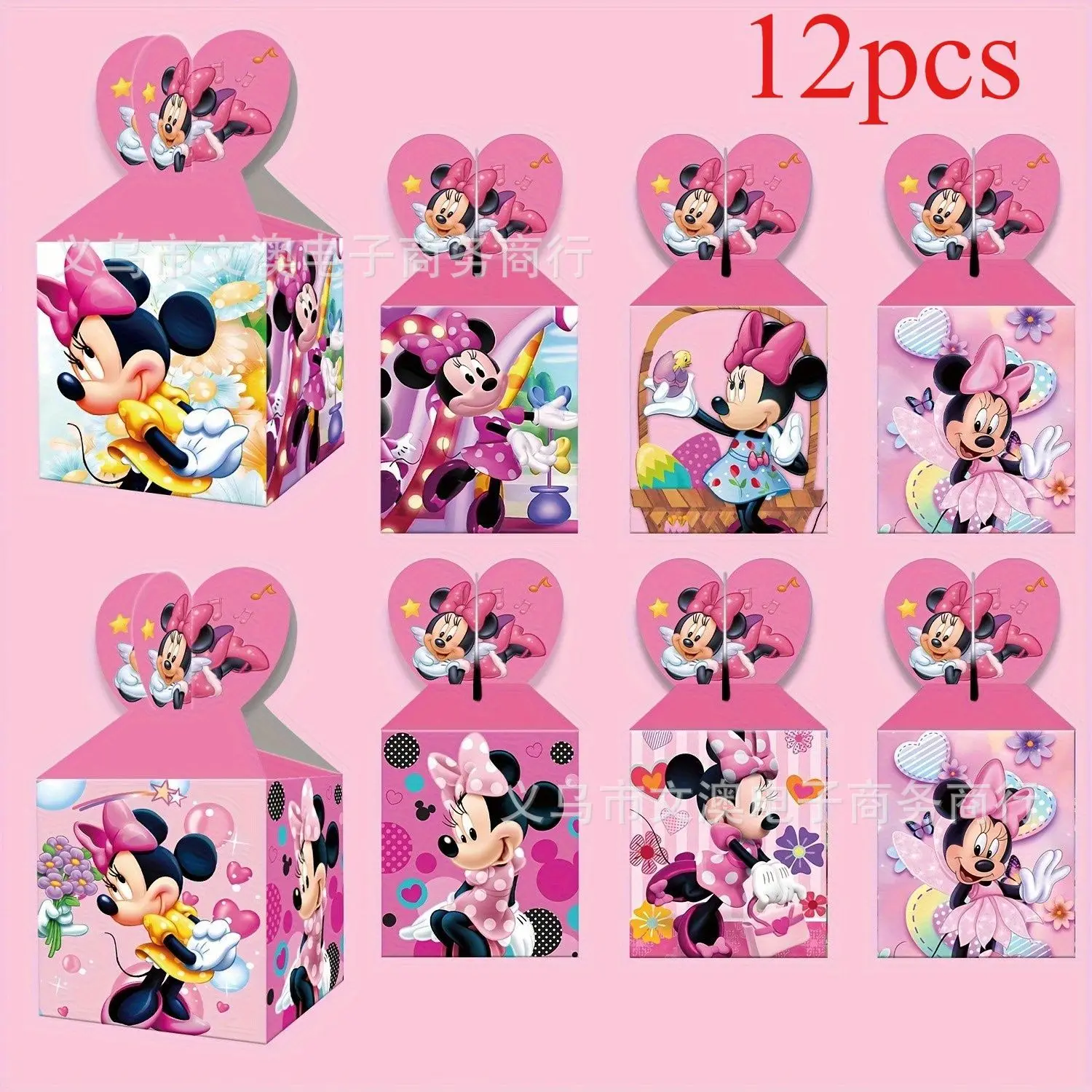 Minnie Mouse Birthday Party Companion Gift Kraft Paper Tote Bag