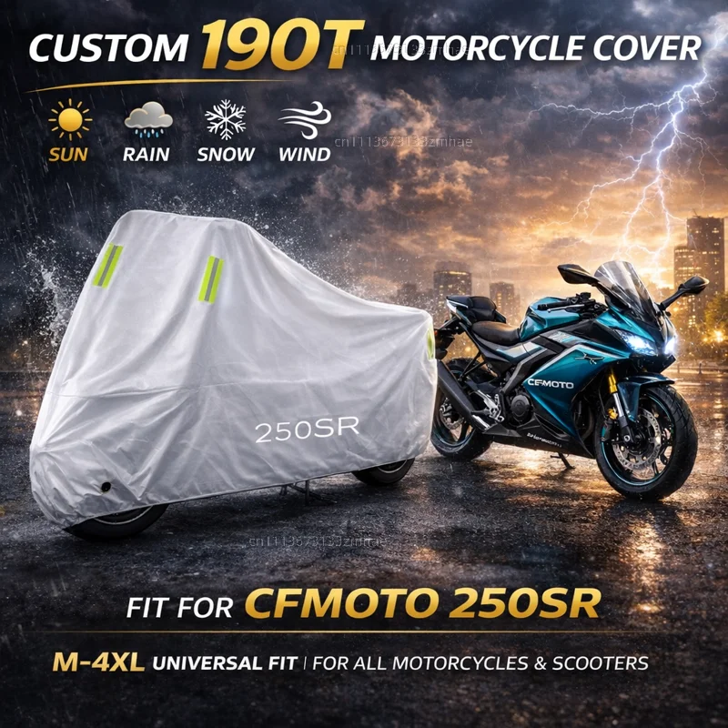 

Чехол для мотоцикла CFMOTO 250SR Papio XO-1, водонепроницаемый, сверхпрочный, для улицы, защита от дождя, пыли и солнца
