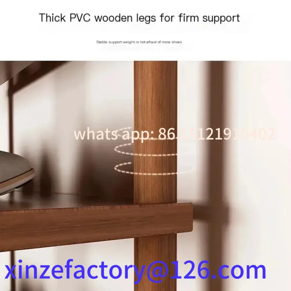Customizable Solid Wood Core Shoe Rack Home Doorway Multi-tier Good-looking Small Narrow Shelf