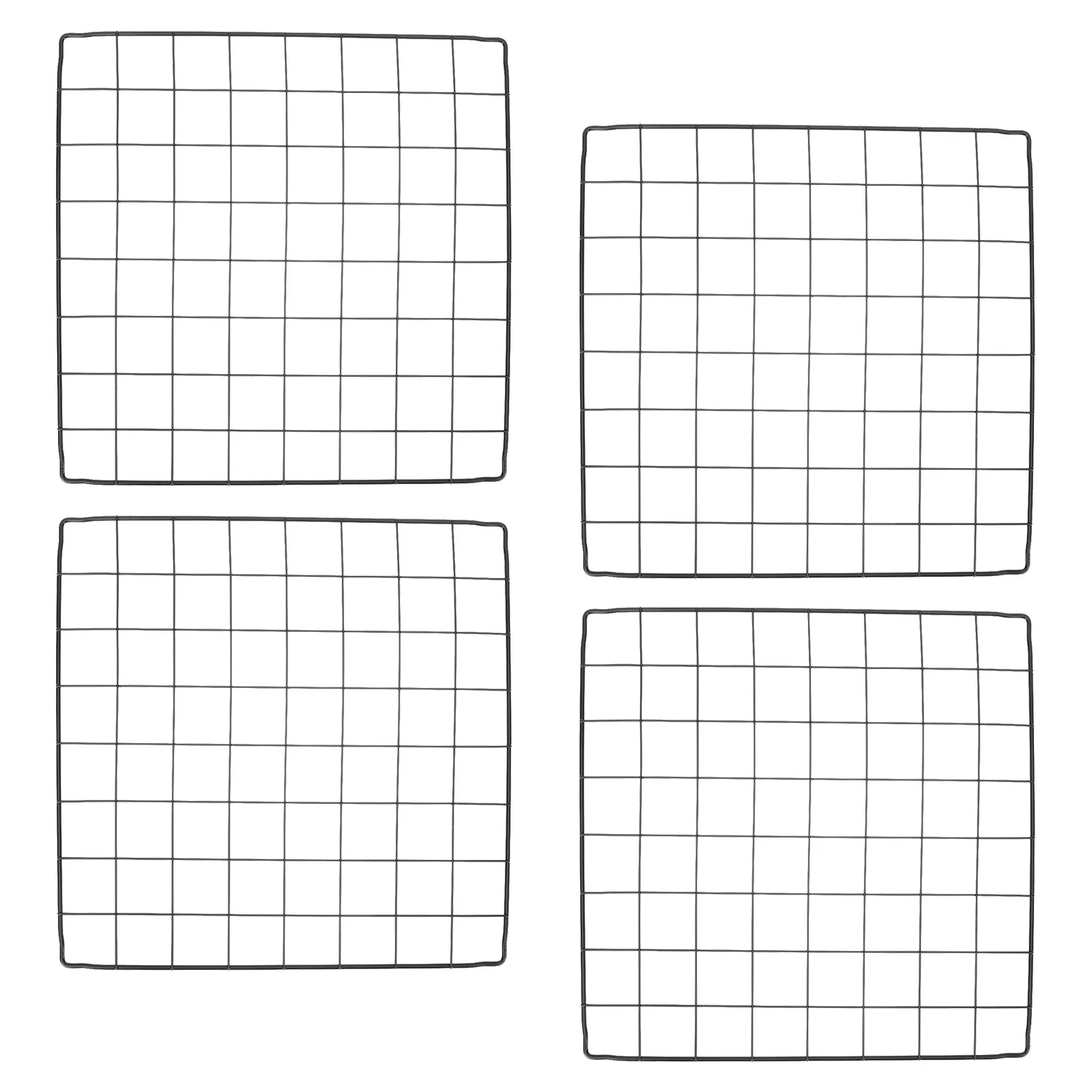 4 قطعة اكسسوارات قفص الحيوانات الأليفة صفائح السياج الحديد Diy بها بنفسك الكلب روضة سياج الدجاج شبكة سلكية لعزل أرنب الحيوانات الأليفة في الهواء الطلق