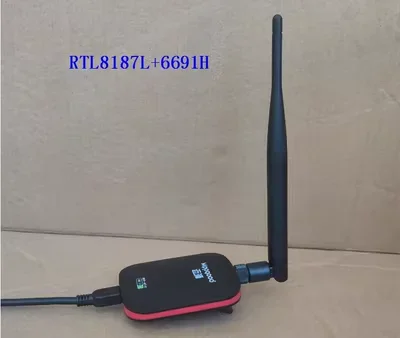 RTL8187L + 6649 مكبر كهربائي مستقل عالي الطاقة USB بطاقة الشبكة اللاسلكية CDLINUX + VM آلة افتراضية لينكس