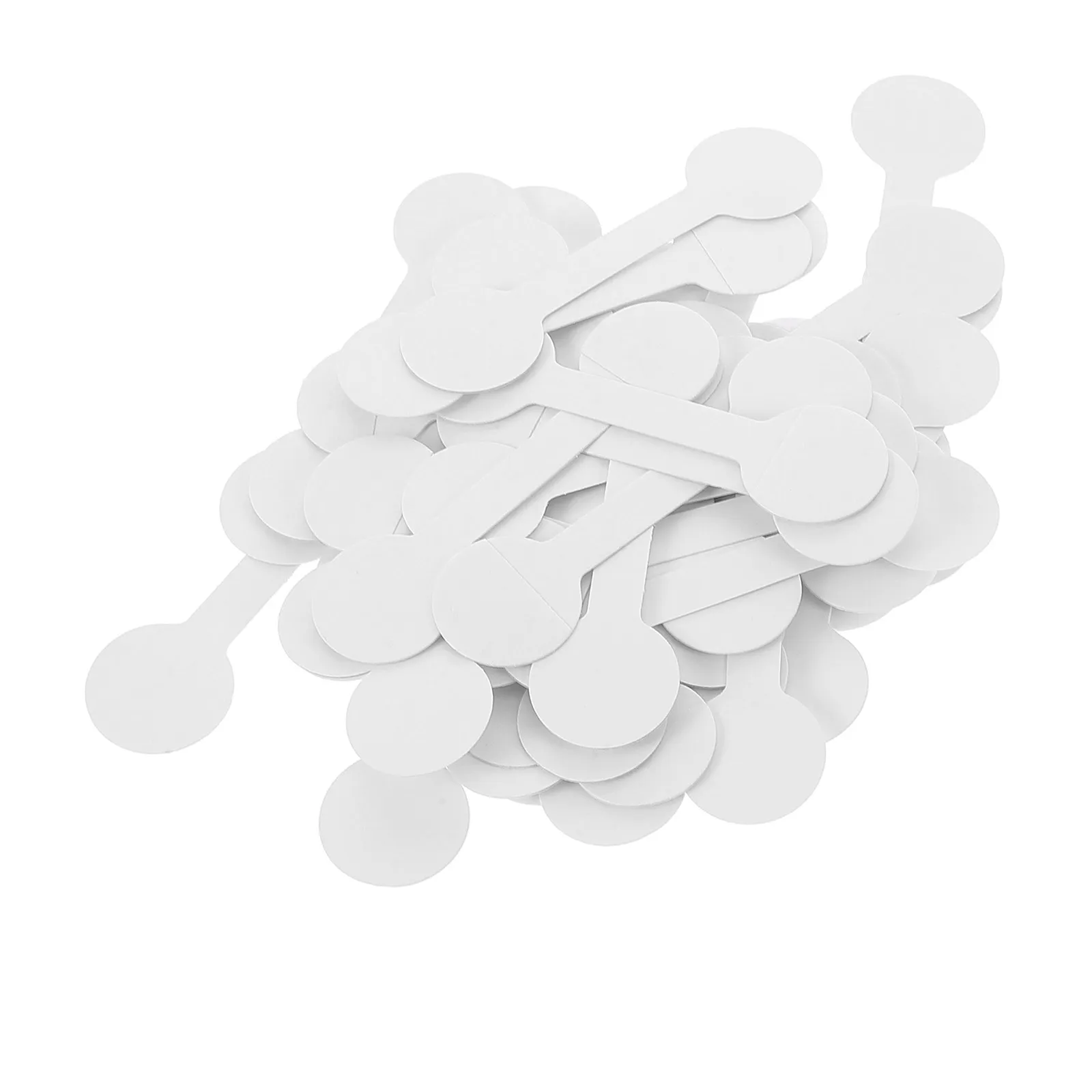 

100Pcs Jewelry Label Tags Self Adhesive White Blank Pricing Stickers for Rings Necklaces Earrings Display Jewelry Label Tags