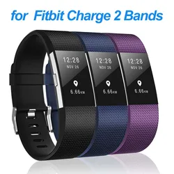 Fitbit Charge 2用ソフトバックルストラップ,スマートウォッチバンド,大型