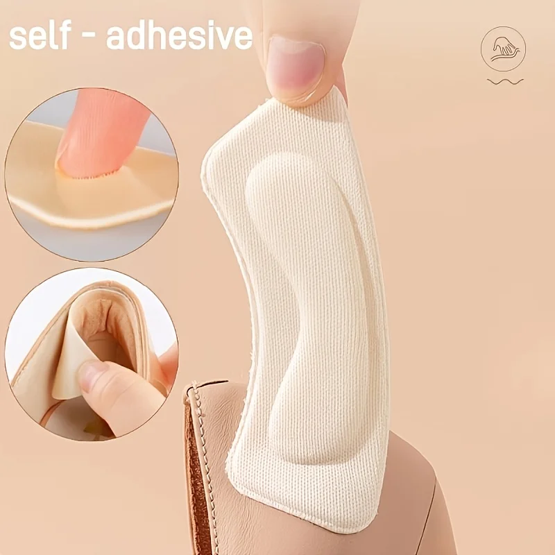 2 pairs Thickened and wear-resistant heel pads - Comfortable sponge insert，It can prevent slipping、Blisters and heels，Suitable f