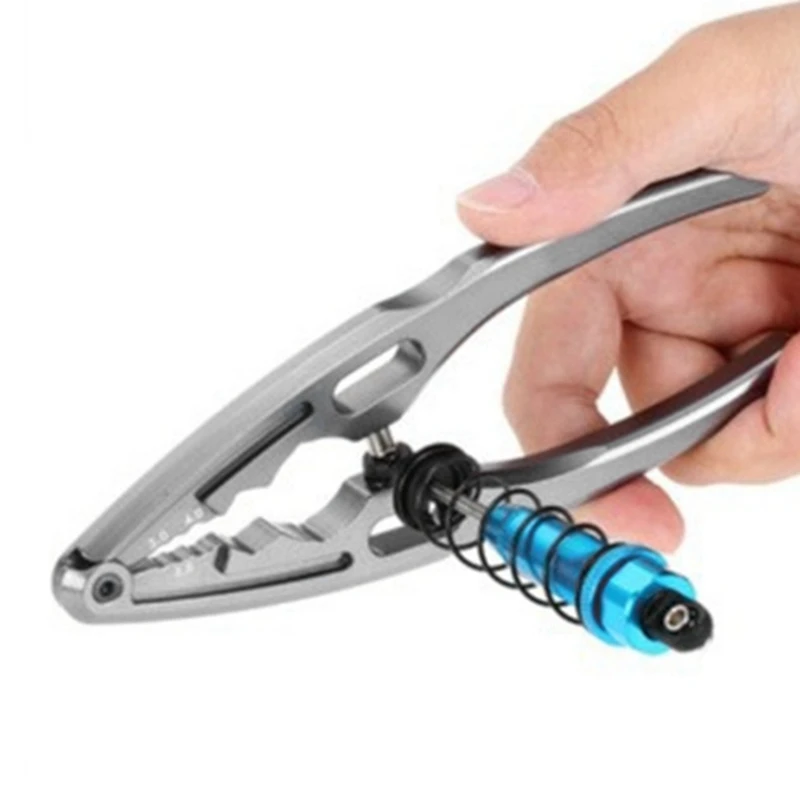 Rc Car Multifunction Aluminum Alloy Shock Absorber Clamp Pliers Shock Absorber Assembly Disassembly Tool For 1/10 1/8