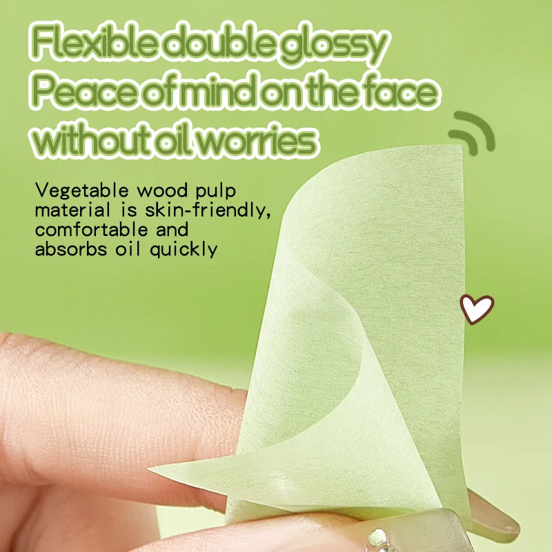 Paquet de 100 papiers buvards pour le visage, contrôle de l'huile, avec éponge de maquillage, distributeur Pop-up Portable, pour éliminer la brillance et réparer le maquillage