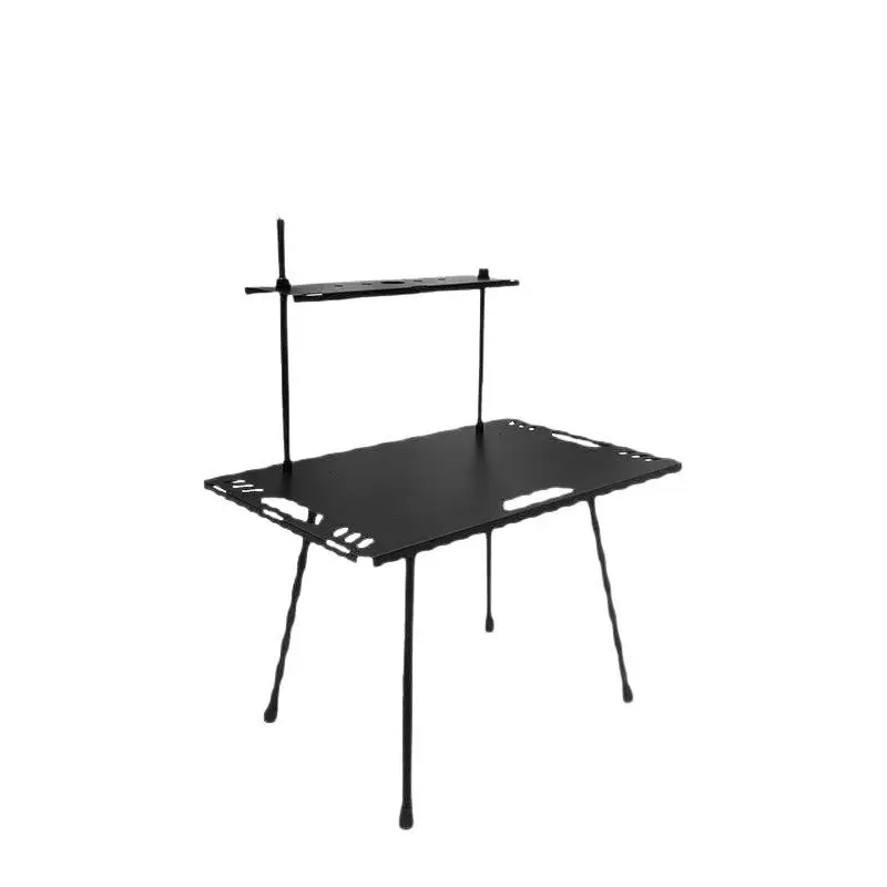 

Outdoor camping lightweight tactical table folding table portable rack blackening wind table picnic