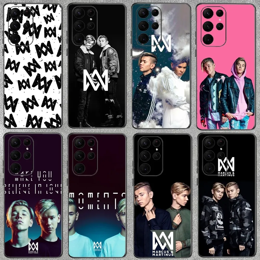 Marcus And Martinus Music Phone Case For Samsung Galaxy A52 A12 A51 S21 Edge S22ULTRA S23 S20LITE Plus ultra Black Cover