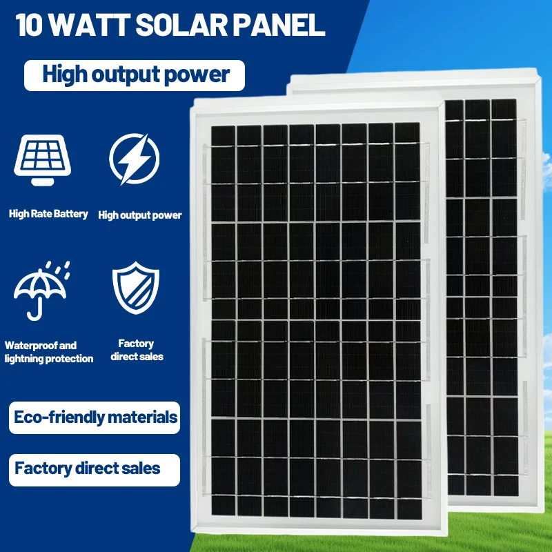 

New energy road solar panels, household emergency backup power supply, solar panels, monocrystalline silicon wafers, 18V 10W