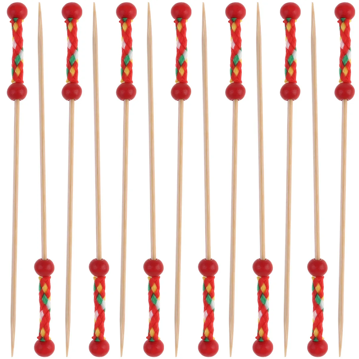 

100pcs Bamboo Picks Disposable Food Sticks Garnish Party Tools Kitchen Accessories