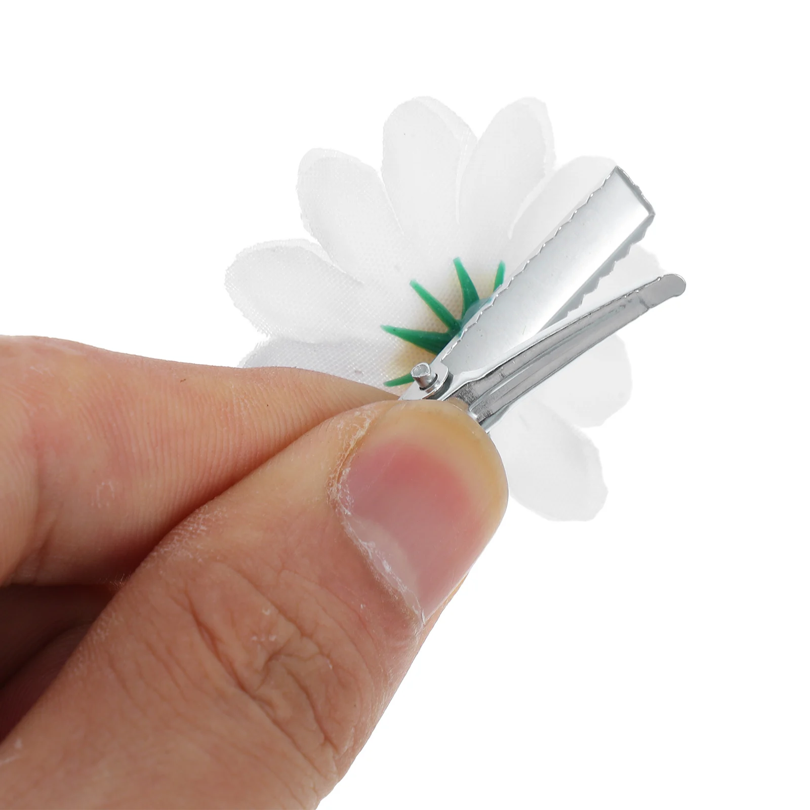 

10pcs Daisy Simulated Flower Accessories Girl Hair Clip Women Girls Stylish Patterns Hair Wedding Party Hairpins