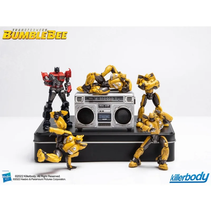 Killerbody Transformers Optimus Prime Bumblebee portachiavi bambola di plastica figure modello scenario giocattolo regali