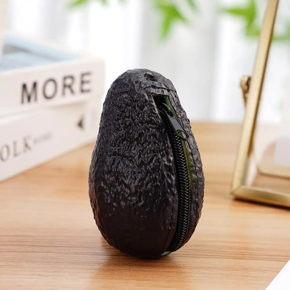 Avocado Coin Purse For Women Wallets Cute Aguacate Hass With Zipper For Money Purse Storage Bag Fun Novelty Christmas Gifts