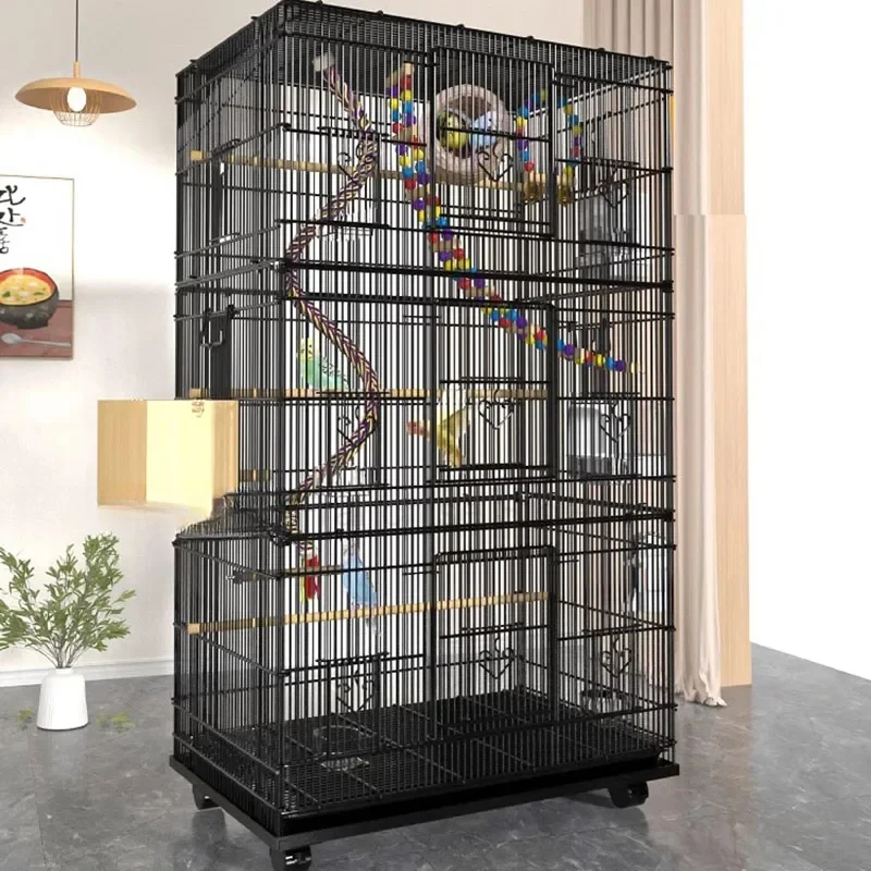 Parrot Metal Bird Cage Perches Accessories Lovebird Pigeons Bird House Outdoor Parakeet Maisons Et Habitats Outdoor Garden Hut