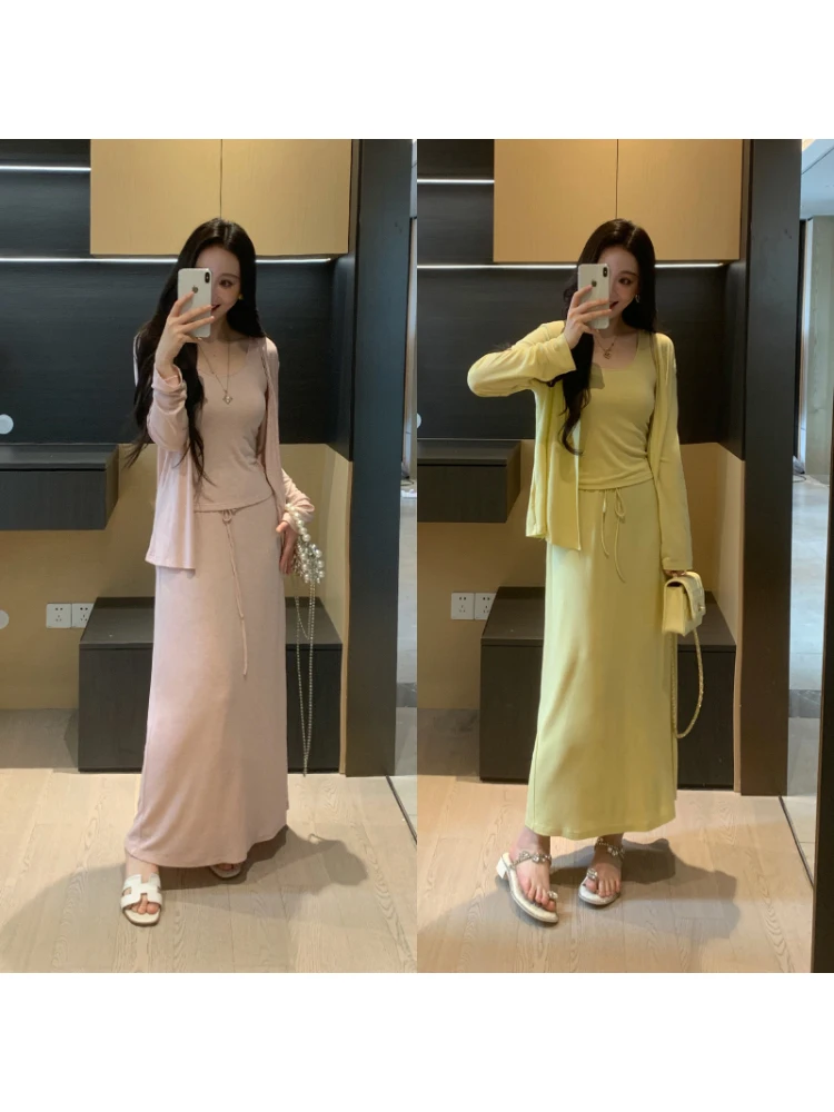 

Slimming Three-Piece Set Silk Wool Lazy Style Women's Fashion Spring Summer XINYI X626A02490 Casual Loose Fit Short Sleeve Ca...