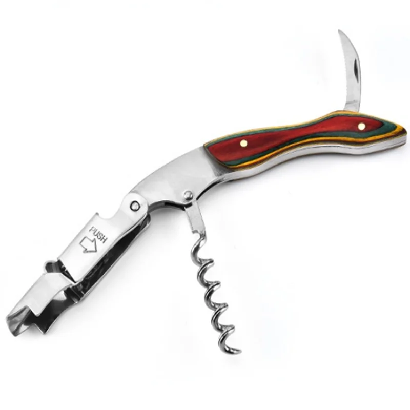 Wine Opener, Professional Waiters Corkscrew, Bottle Opener and Foil Cutter Gift for Wine Lovers