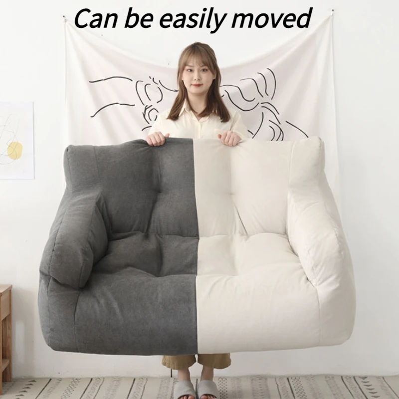 2 Person Bean Bag Sofas Relaxing Soft Lazy Puffs Sofa Living Room Comfortable Backrest Chair Portable Sleeping Sofas Furniture view 3