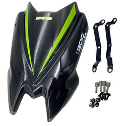 For Kawasaki Z900 2020 2021 Motorcycle Windshield Acrylic Windscreen Wind Deflectors with Bracket