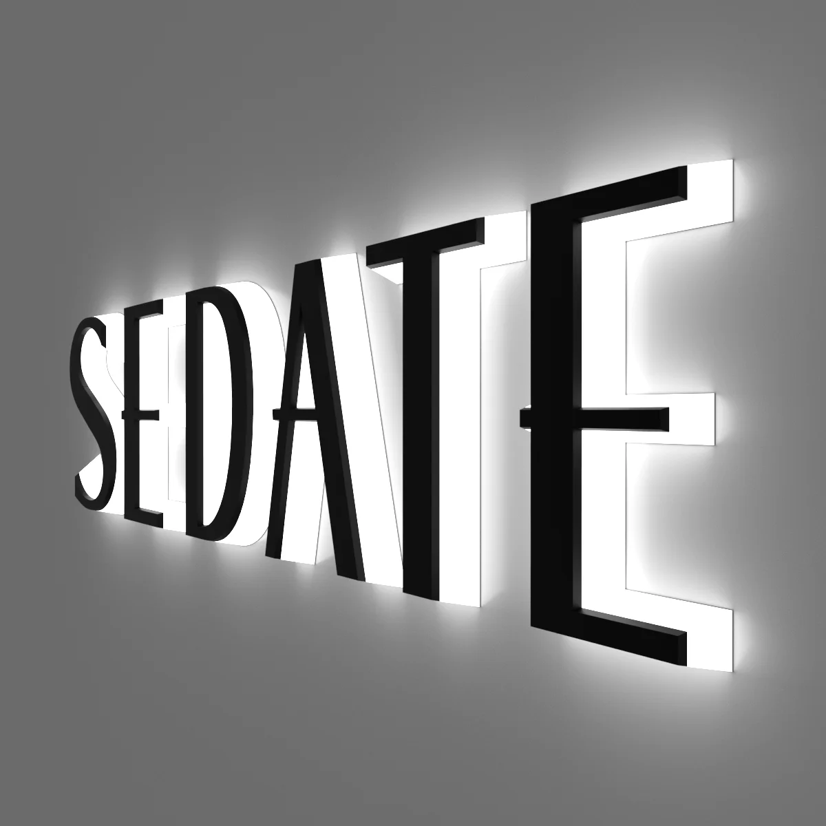 Light up Numbers Professional Custom Outdoor 3d Lighted House Number Sign Letters Led Backlit Stainless Steel Number