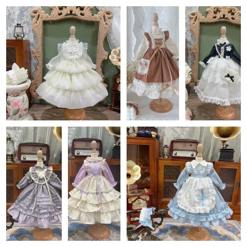 

New Arrival BJD Doll Clothes Dress for 1/3 1/4 1/6 SD MSD MDD YOSD Multicolor Skirt Doll Accessories