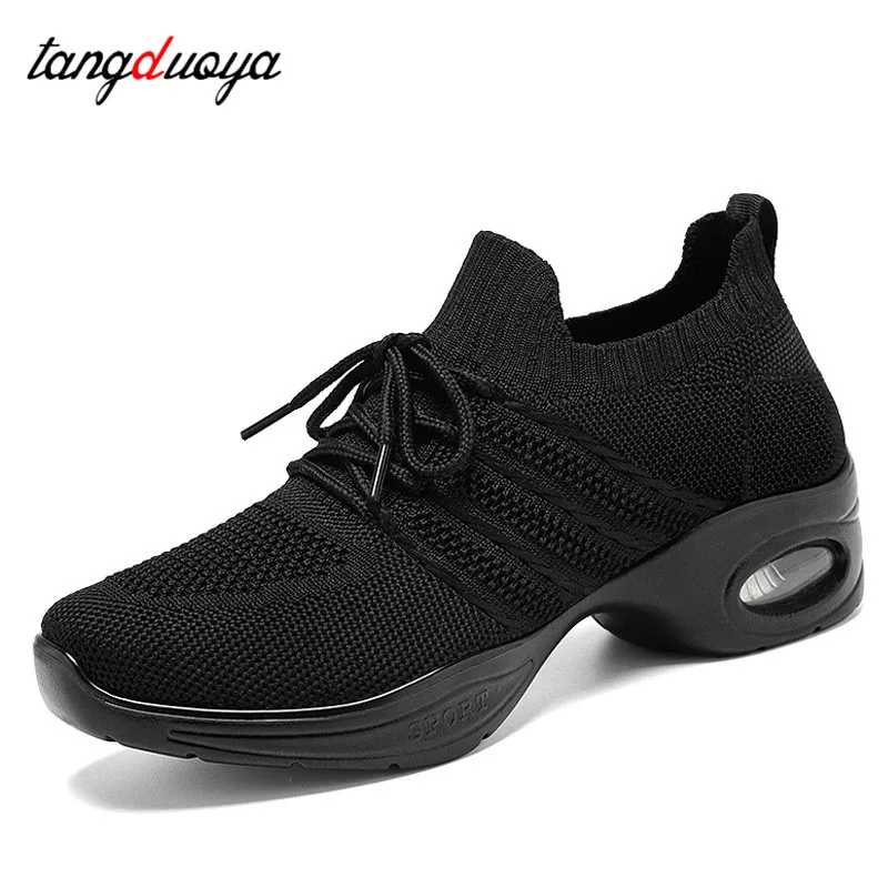 Dance shoes women modern jazz mesh dancing shoes for women salsa latin outdoor sports shoes Training Tango Dance Sneakers