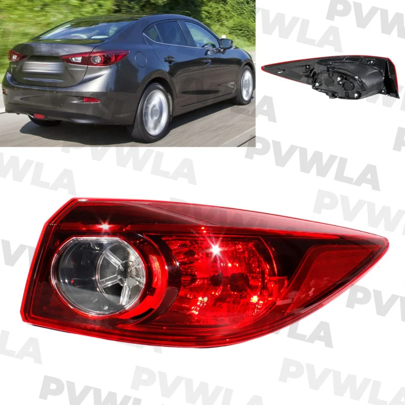 

For Mazda 3 Sedan Ext 2014 2015 2016 2017 2018 US version Right Outer Side Tail Light Rear Lamp MA2805117