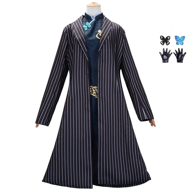color cosplayer anime suit Blue Archive cosplay costume Kisaki Chinese Style Dress up women long jacket anime girl  outfit