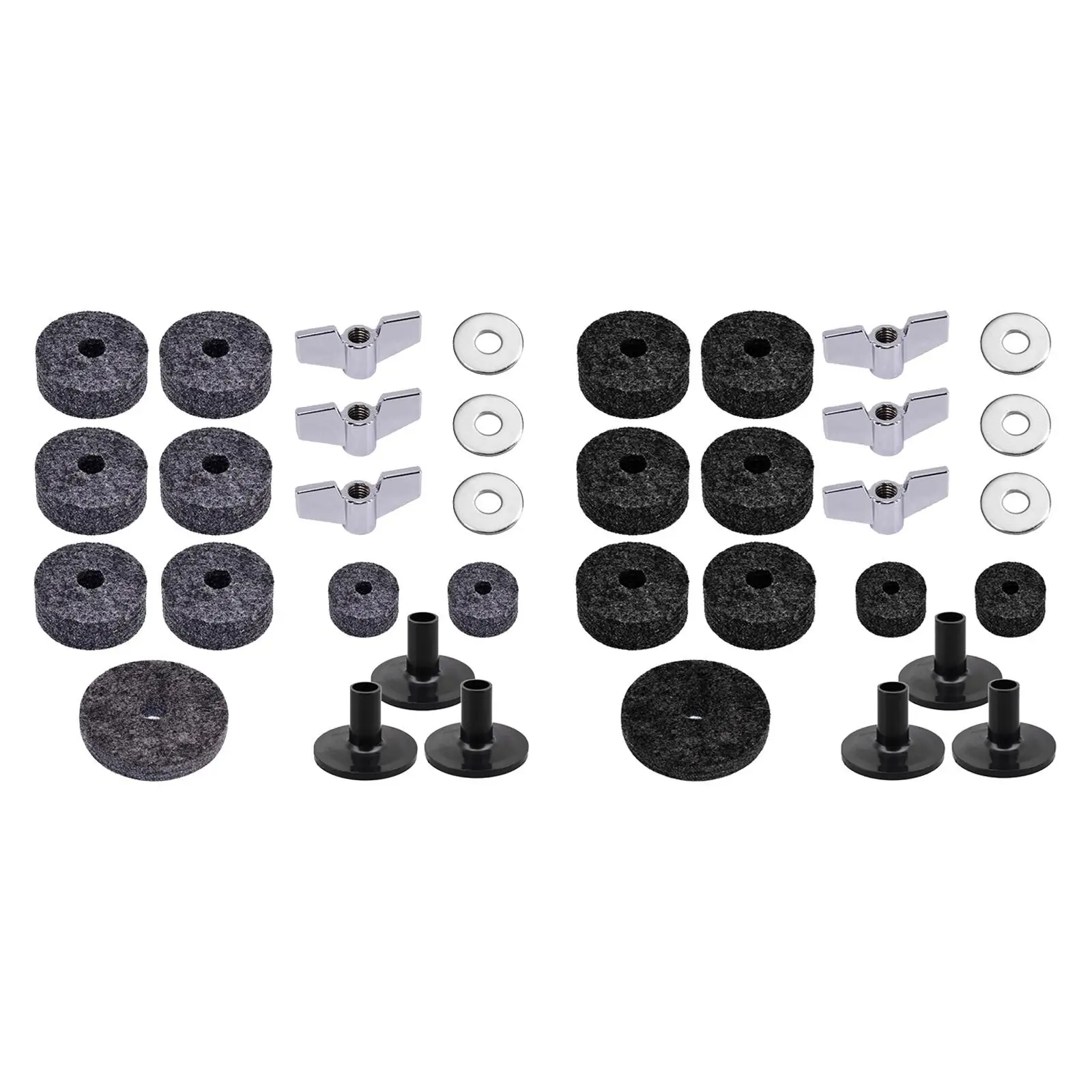 Drum Set Cymbal Felt Washer Drum Accessories, Cymbal Washer, Wing Nuts,