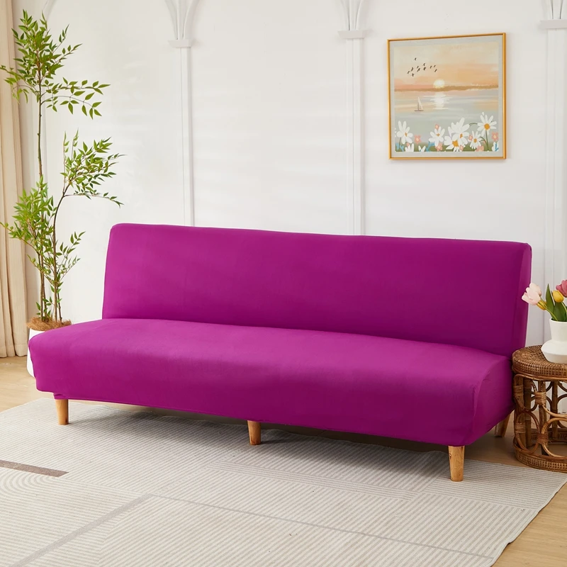 Breathable Sofa Bed Cover Without Armrest Elastic Couch Bed Cover Washable Anti Scratch Sofa Protector for Cat for Living Room