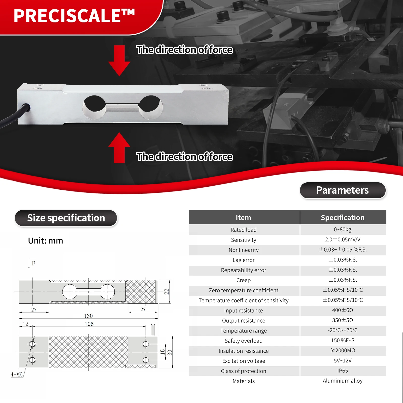 

Aluminum Alloy Load Cell Sensor+Digital Force Gauge,Testing Tensile And Compressive Forces,Transient Waveform Peak/Valley Values
